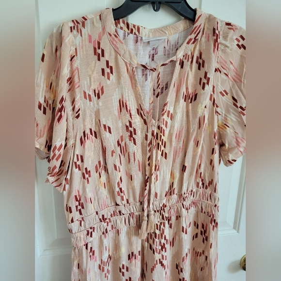 Knox Rose Women's Pale Coral Boho Maxi Dress Size Medium - Picture 7 of 7